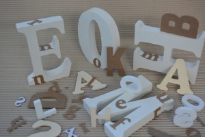 Letras decorativas